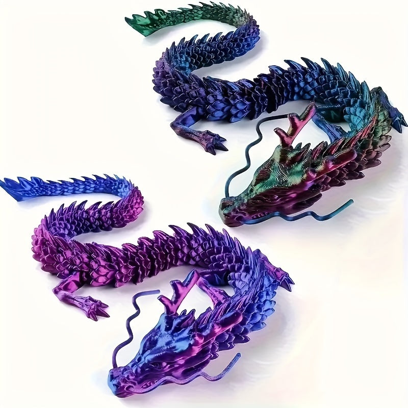 3D Printed Articulated Crystal Dragons