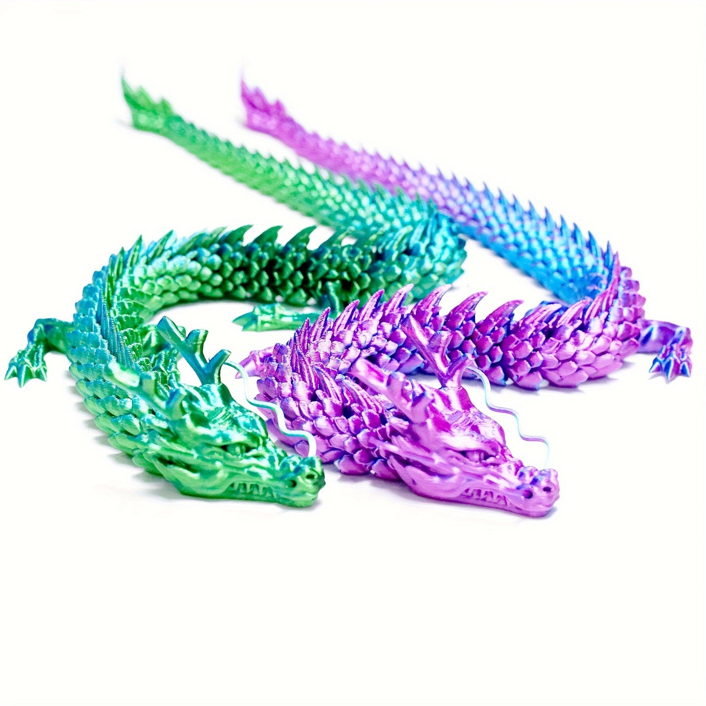 3D Printed Chinese Mythical Dragon Figures
