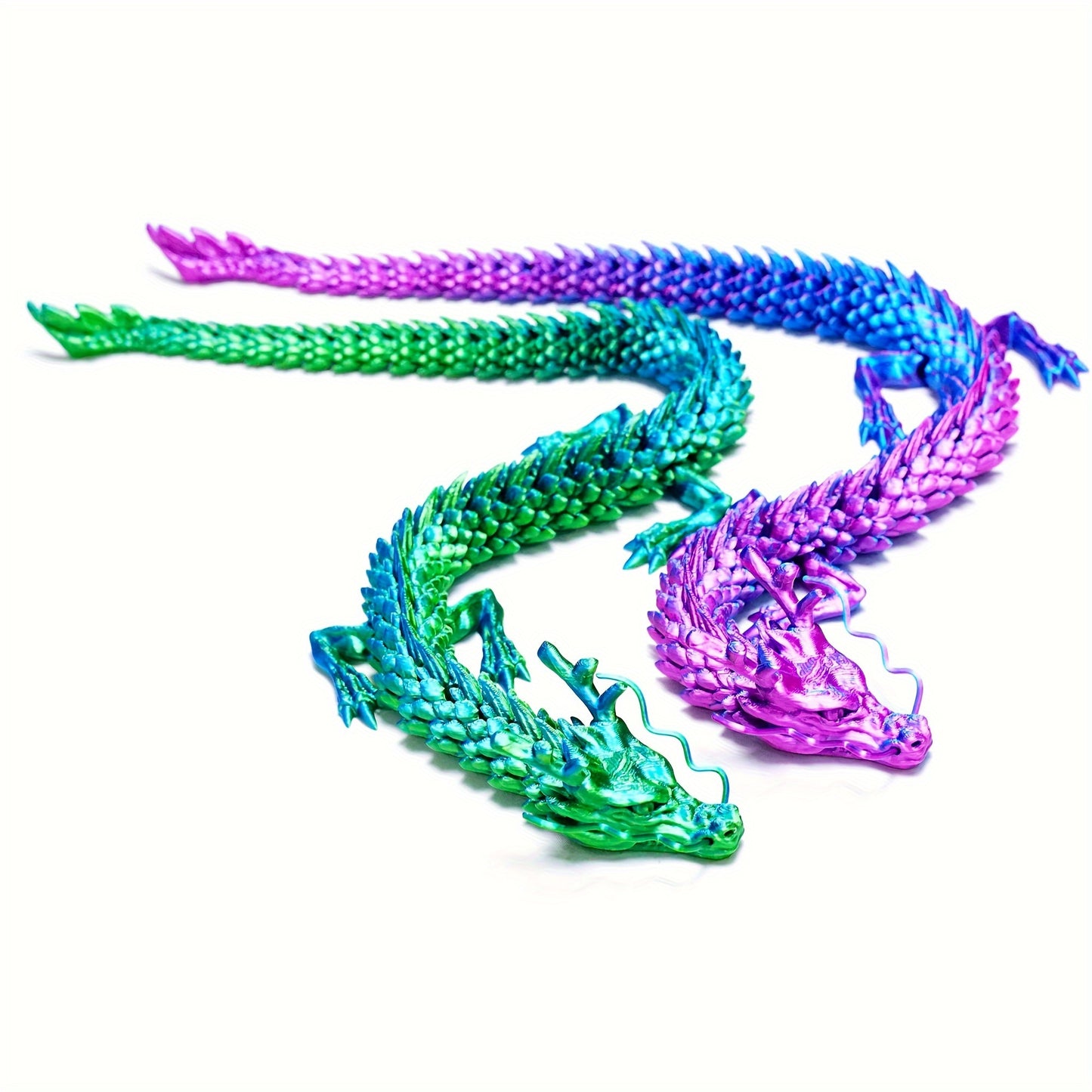 3D Printed Chinese Mythical Dragon Figures