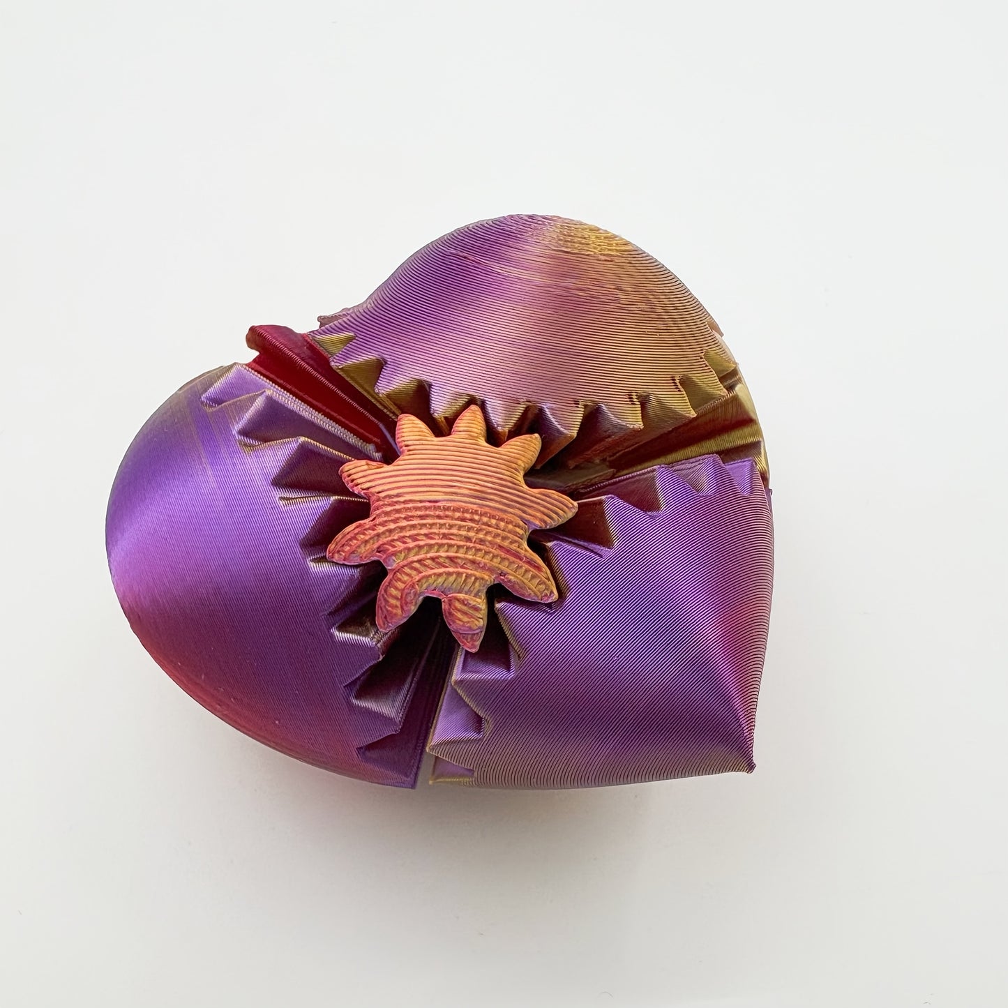 3D Printed Gradient Heart Gear Ball