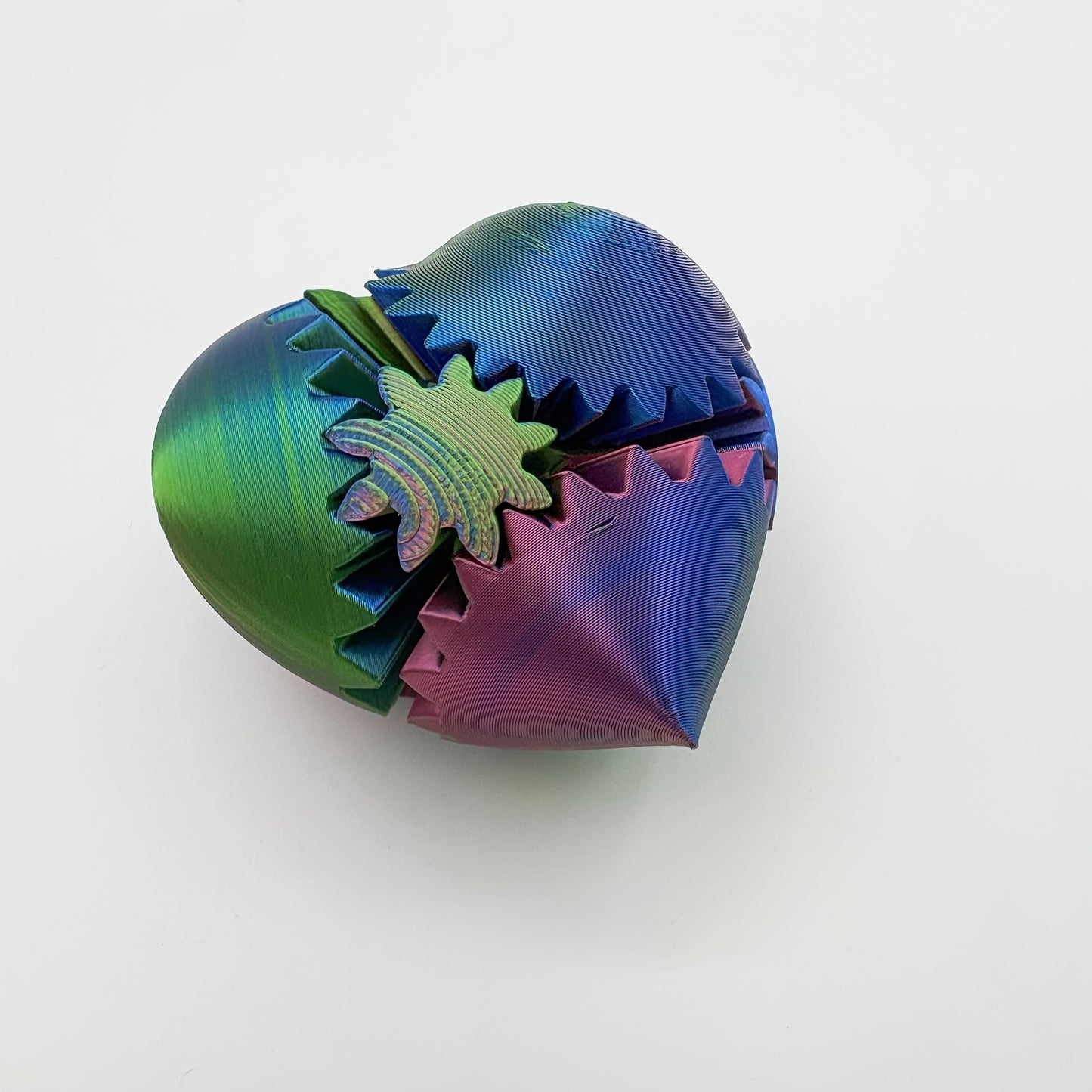 3D Printed Gradient Heart Gear Ball