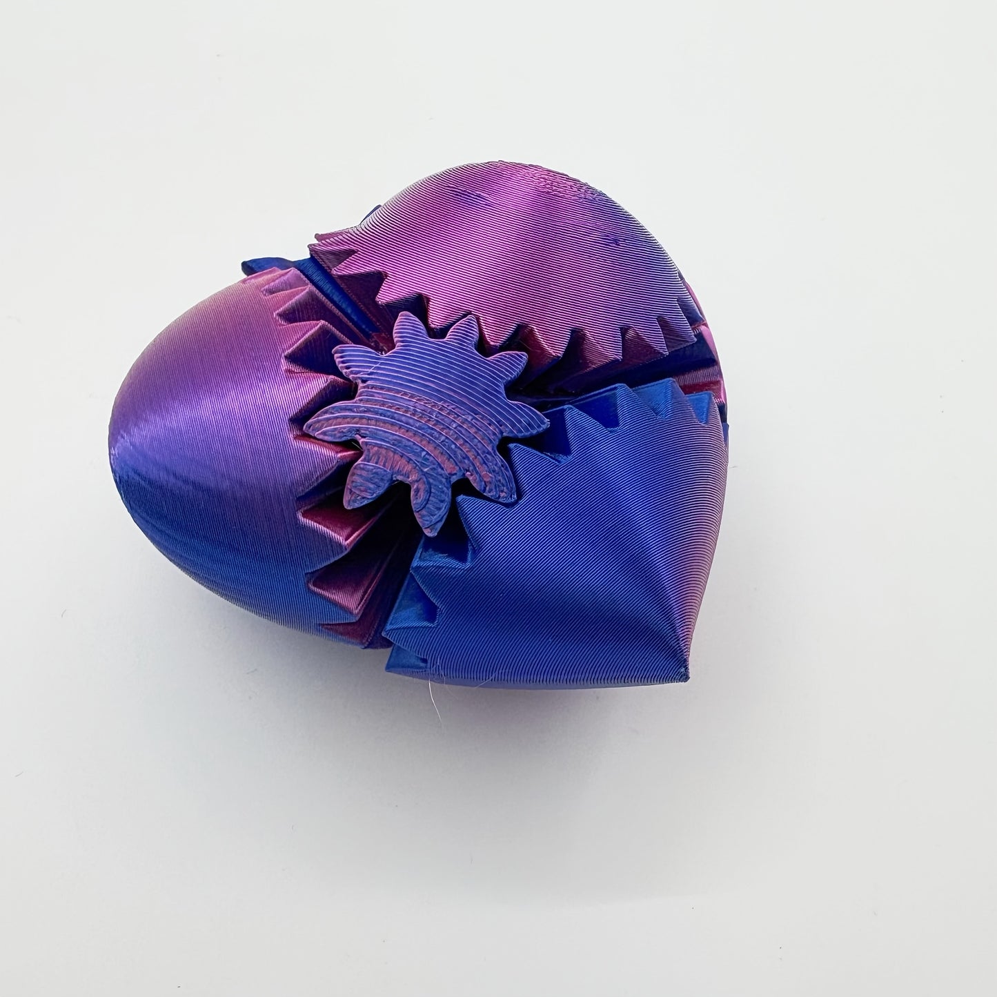 3D Printed Gradient Heart Gear Ball
