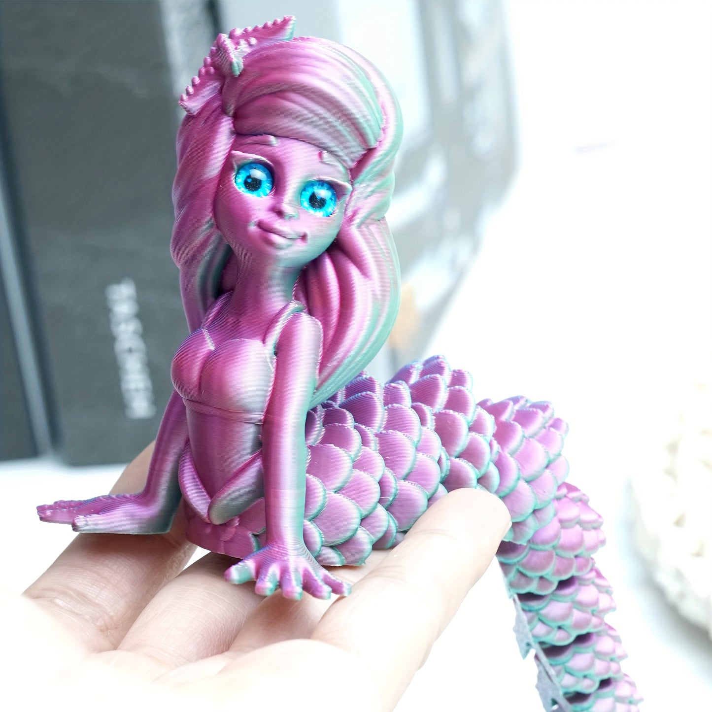 3D Printed Poseable Mermaid Toy