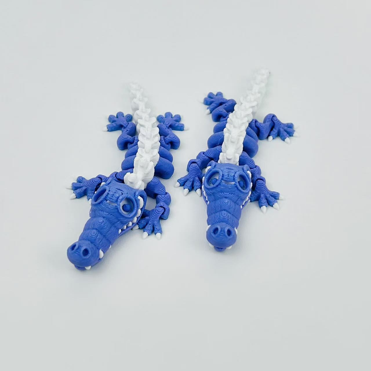 3D Printed Skeleton Crocodile Ornament
