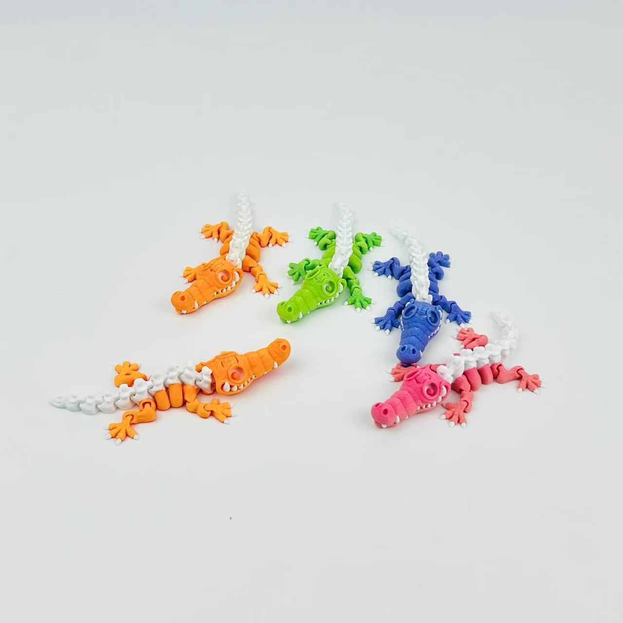 3D Printed Skeleton Crocodile Ornament