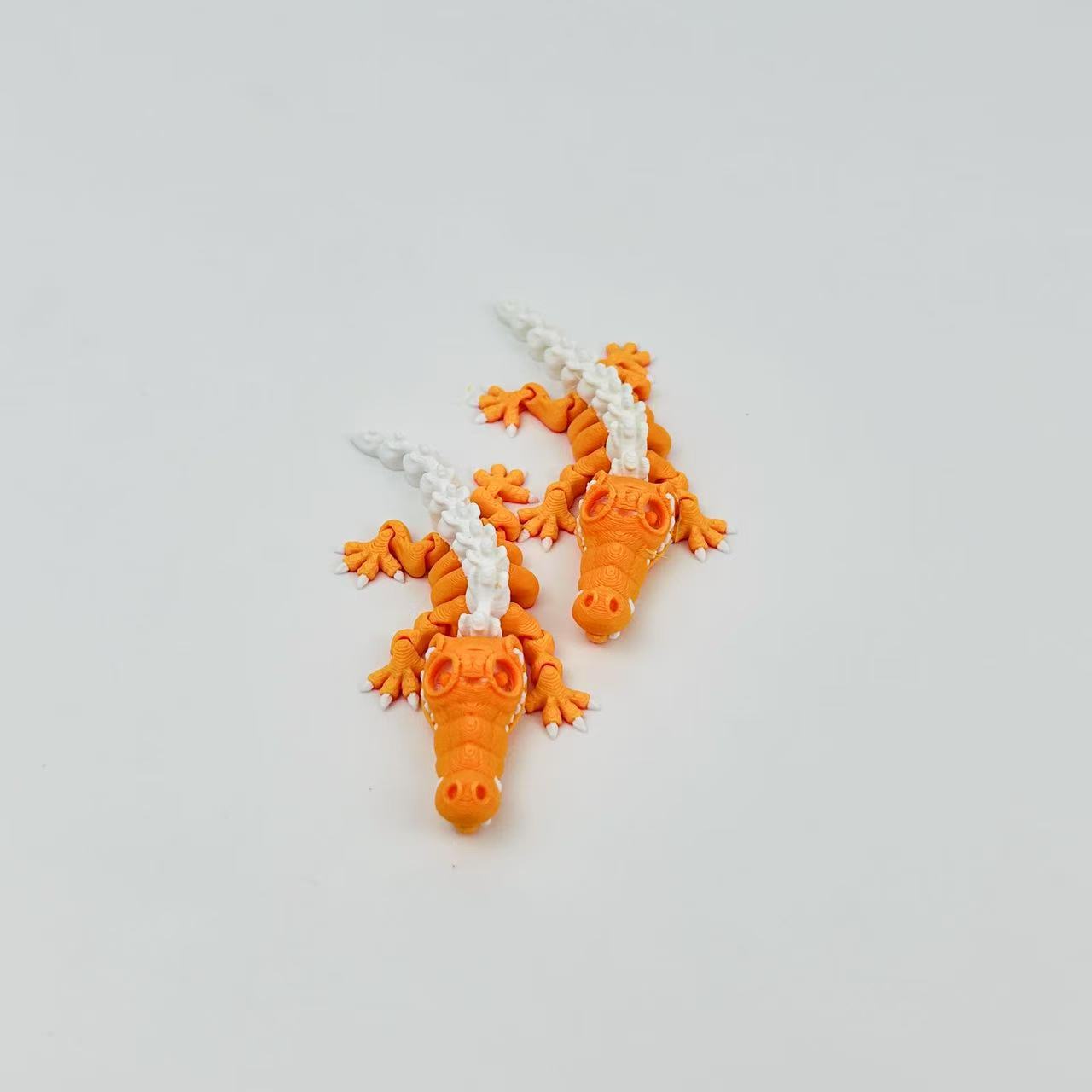 3D Printed Skeleton Crocodile Ornament
