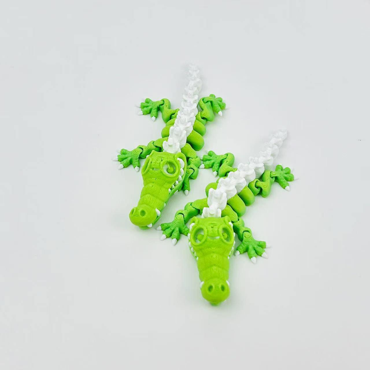 3D Printed Skeleton Crocodile Ornament