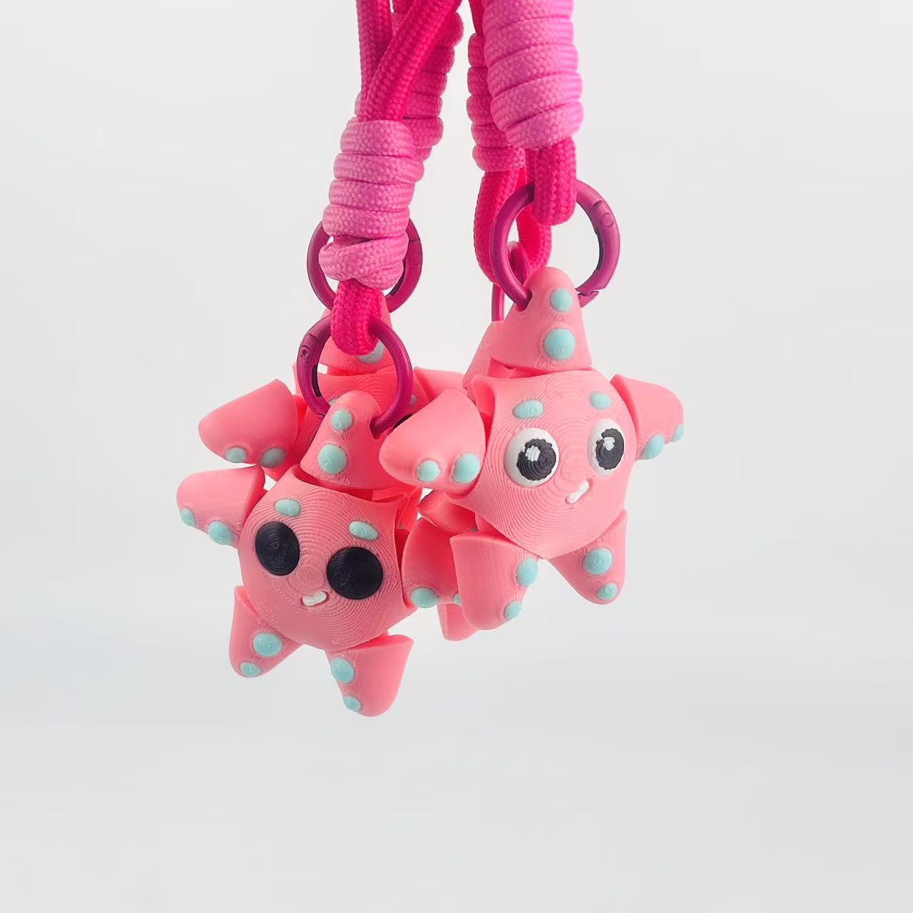 3D Printed Starfish Keychain