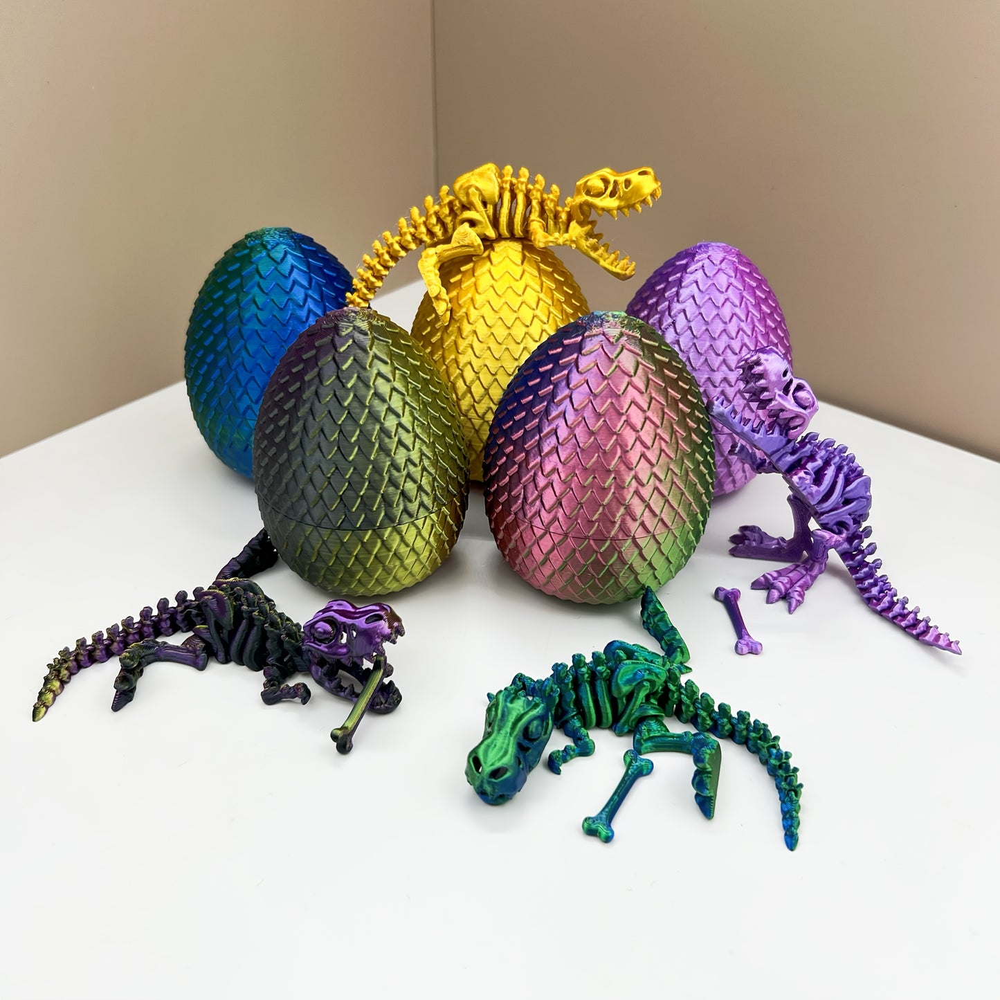 3D Printed Tyrannosaurus Rex and Egg