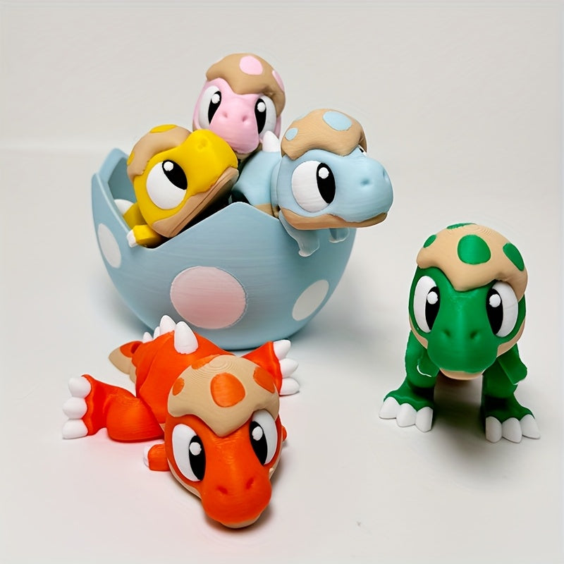 Charming 3D Printed Dinosaur Statues