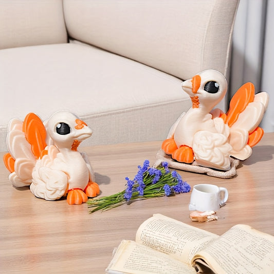 1pc 3D Printed Lifellegant Peacock Statue