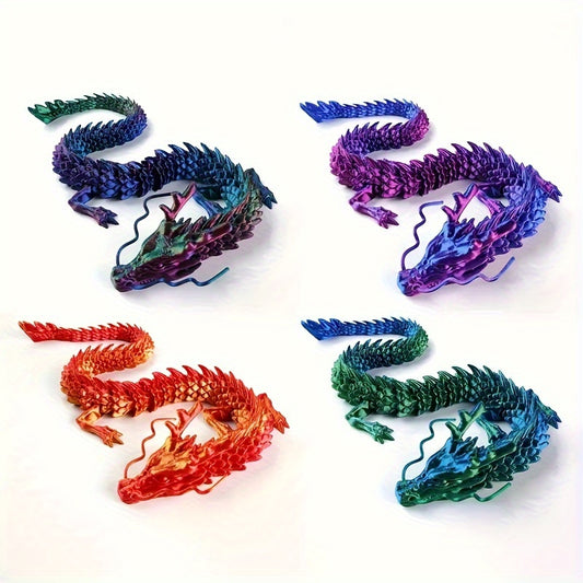 3D Printed Articulated Crystal Dragons