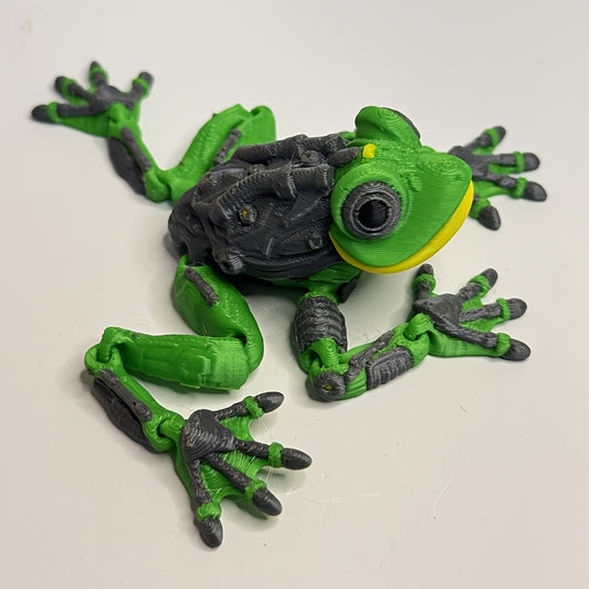 3D Printed Authentic Lifelike Frog Sculpture
