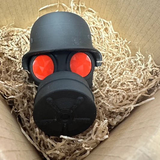 3D Printed Car Tail Mounted Gas Mask Ornament