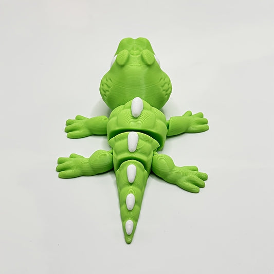 3D Printed Cartoon Crocodile Statue