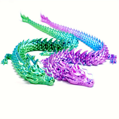 3D Printed Chinese Mythical Dragon Figures