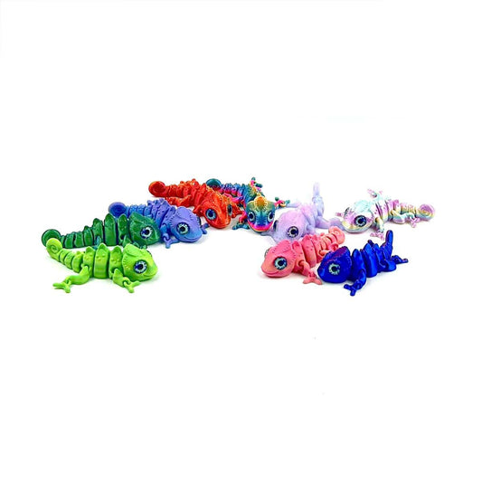 3D Printed Cute Eyed Chameleon