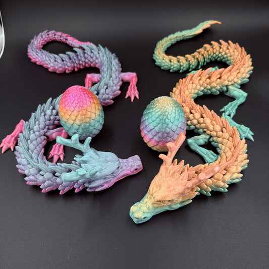 3D Printed Dragon And Egg