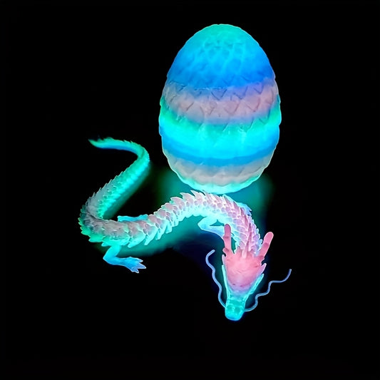 3D Printed Glow-In-The-Dark Dragon Egg Model