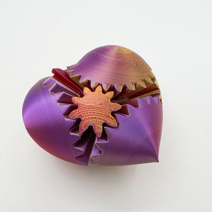 3D Printed Gradient Heart Gear Ball