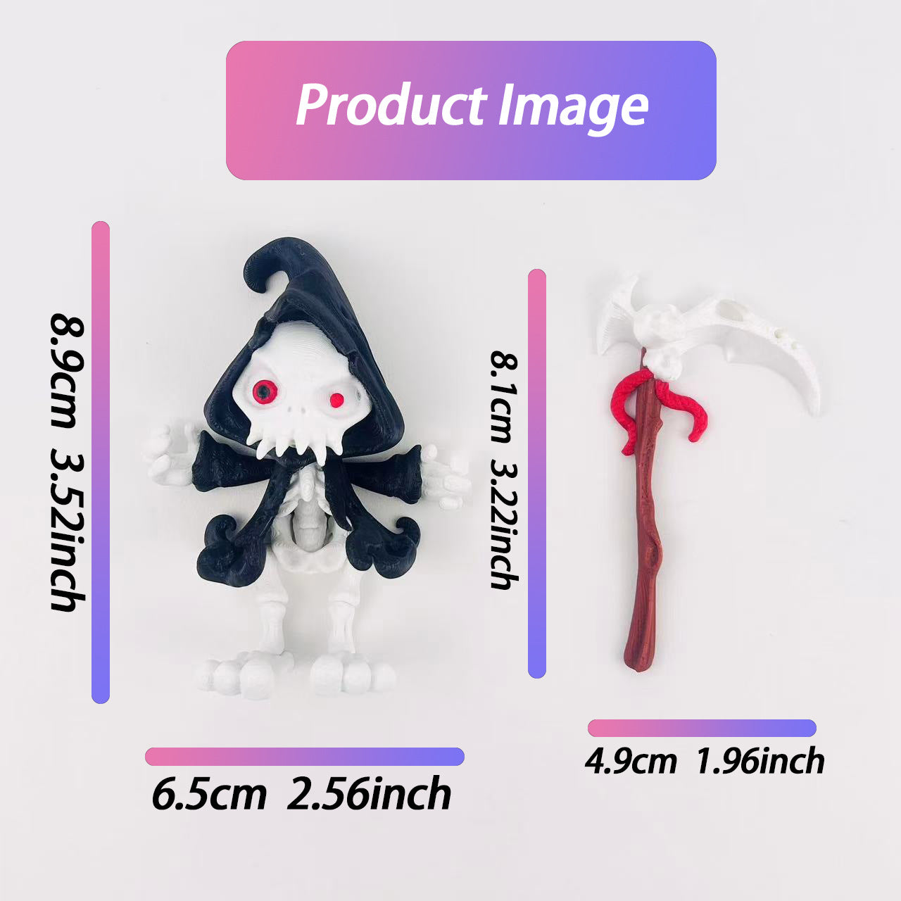 3D Printed Grim Reaper Figurines