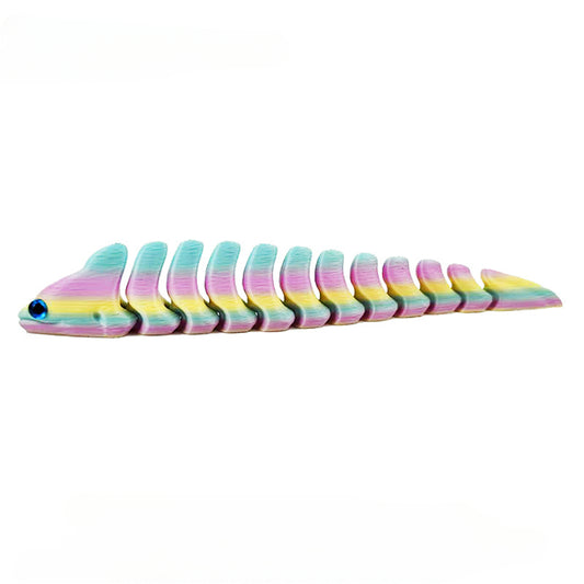 3D Printed Large Eyed Eel Ornament