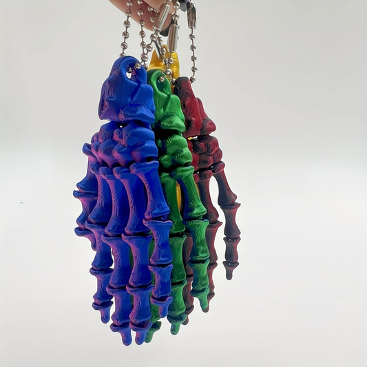 3D-Printed Multicolor Skeleton Hand Model