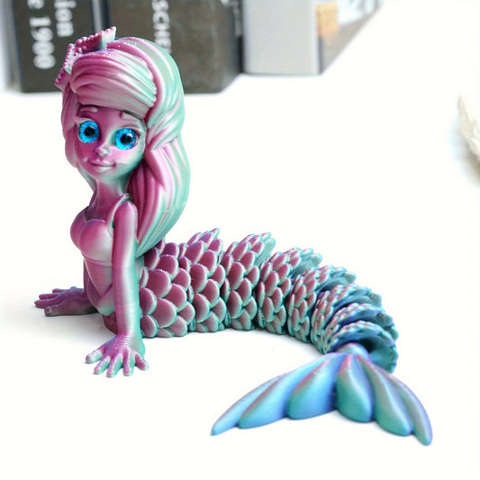 3D Printed Poseable Mermaid Toy
