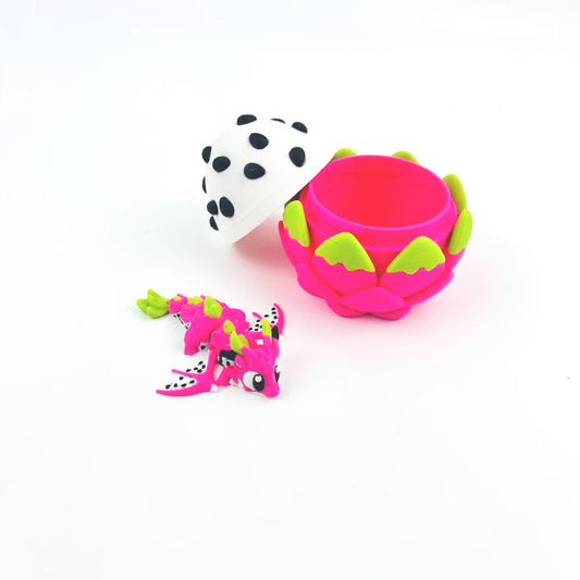 3D Printed Simulated Dragon Fruit Dragon Egg