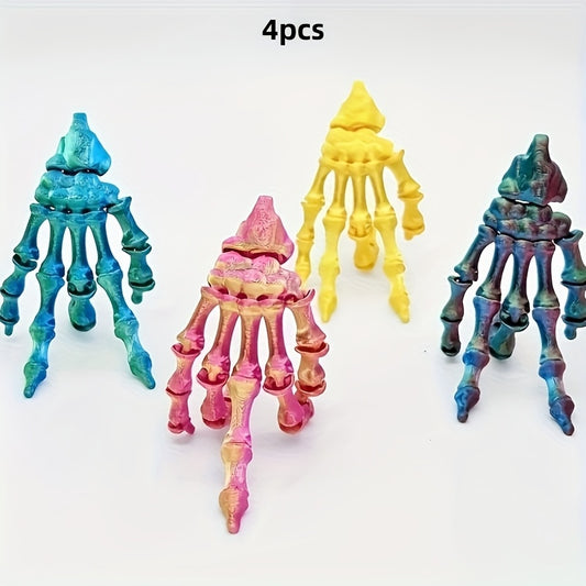 3D Printed Skull Hand Pendants
