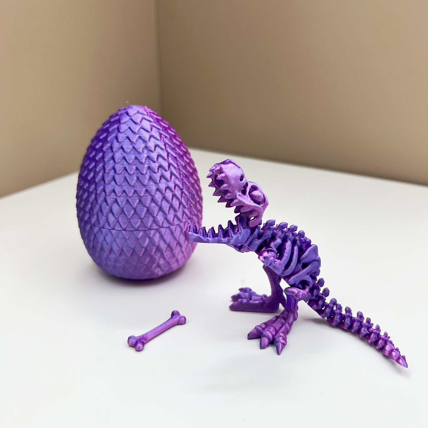 3D Printed Tyrannosaurus Rex and Egg