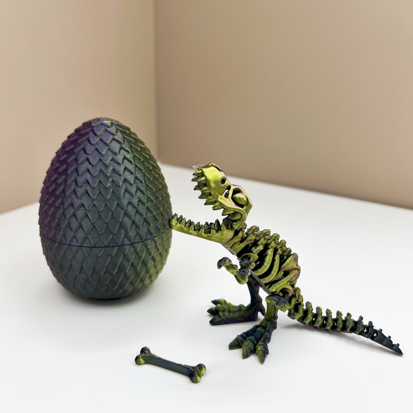 3D Printed Tyrannosaurus Rex and Egg