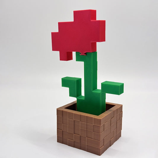 Colorful 3D Printed Creative Flower Sculpture