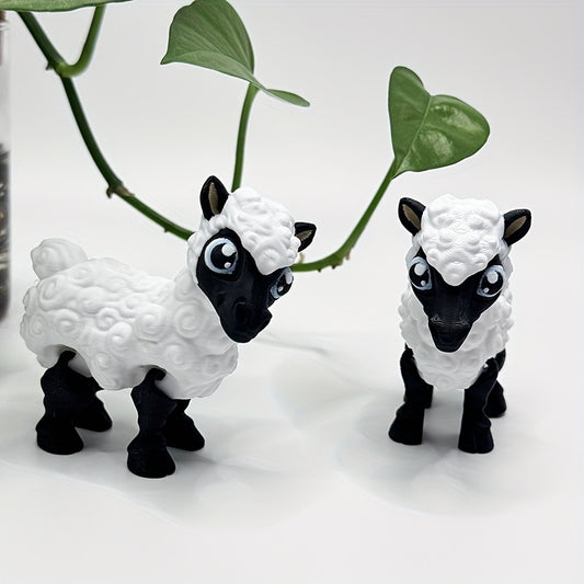 3D Printed Lifelike Black-Faced Sheep Statue